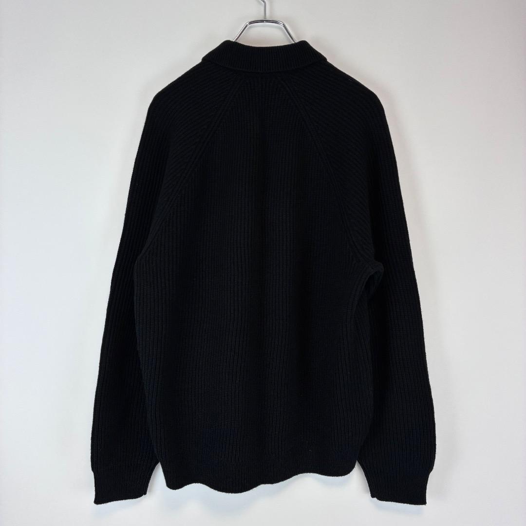 美品 24fw Supreme スモールボックスロゴポロセーター ニット 黒