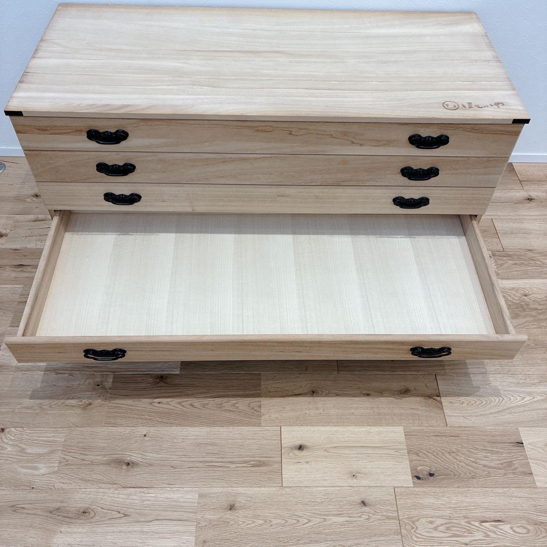 【美品】総桐箪笥 防湿・防虫 和モダン 収納 レトロ タンス 5段 家具 大容量