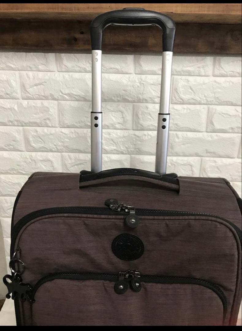 KIPLING キプリング　キャリーケース　キャリーバッグ　茶　軽量