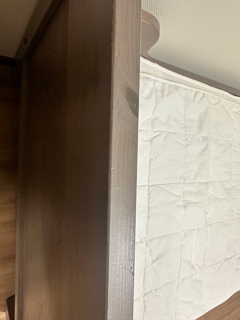 引き取り限定IKEA 伸長式ベッド マット・すのこ・カバー 一式セット