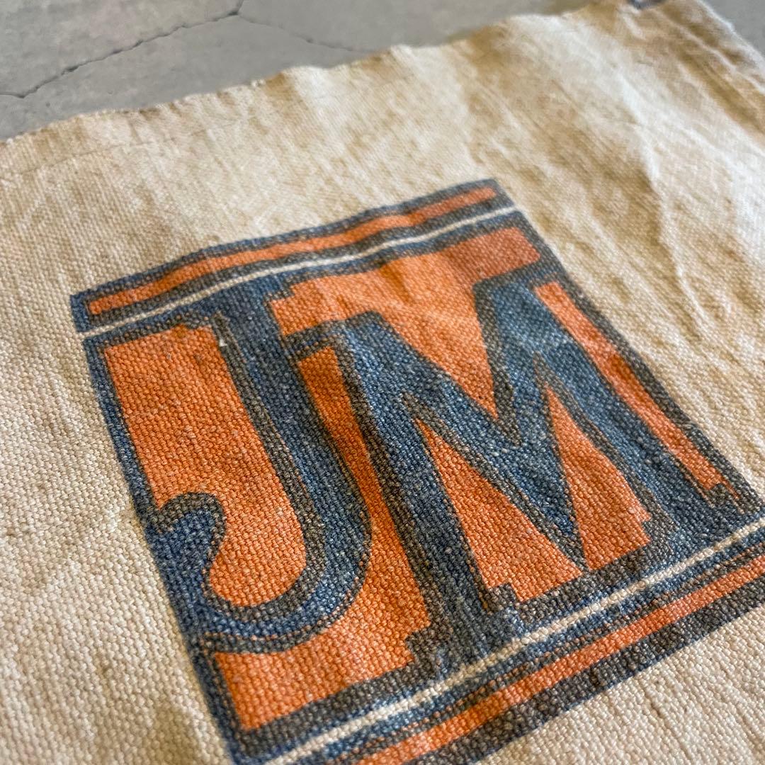 40s ワークエプロン　ビンテージ　染み込みプリント　apron vintage