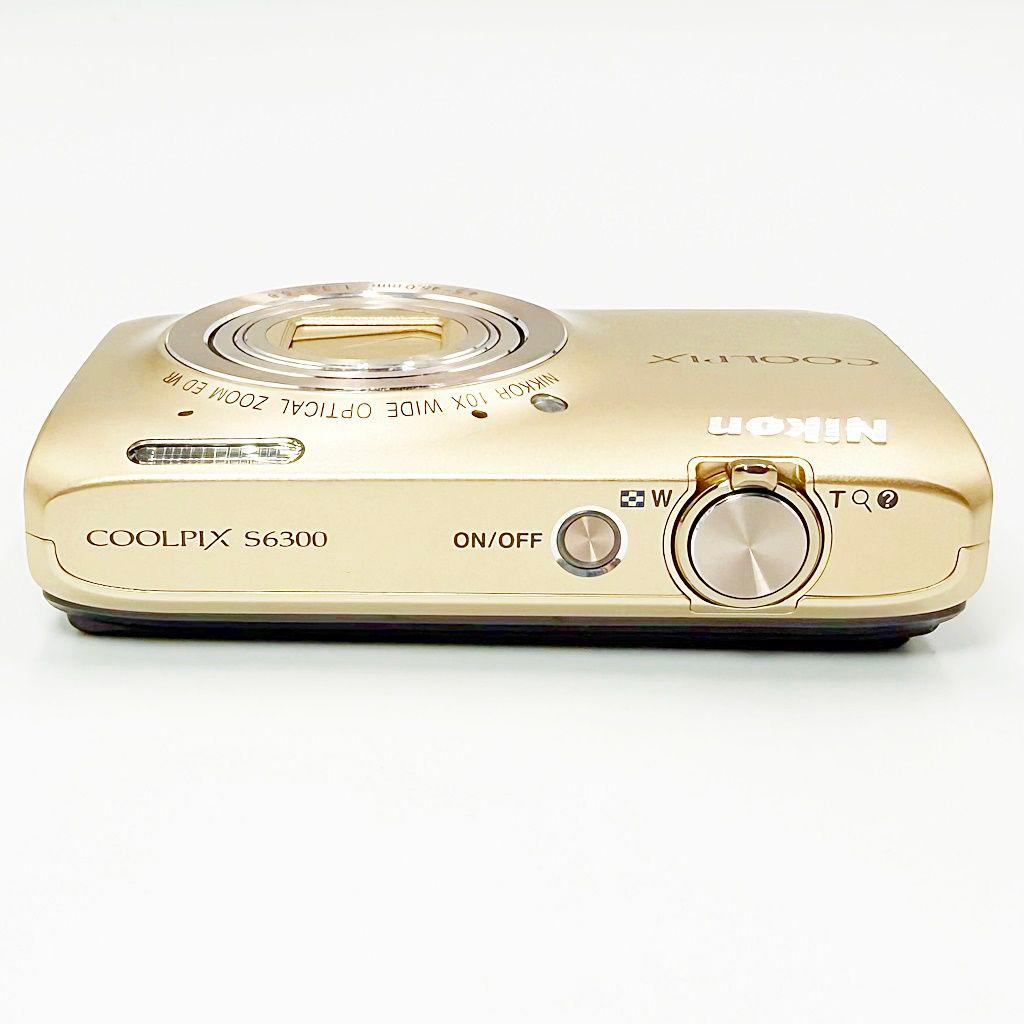 ニコン COOLPIX S6300 エレガントゴールド コンデジ カメラ 中古