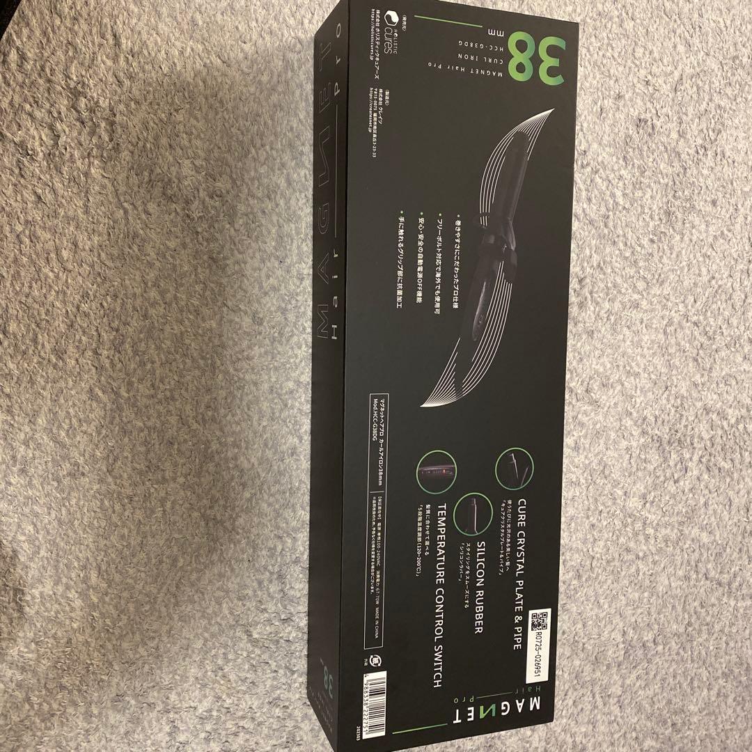 新品未使用品☆マグネットヘアプロ　カールアイロン♪38ミリ♪クレイツ