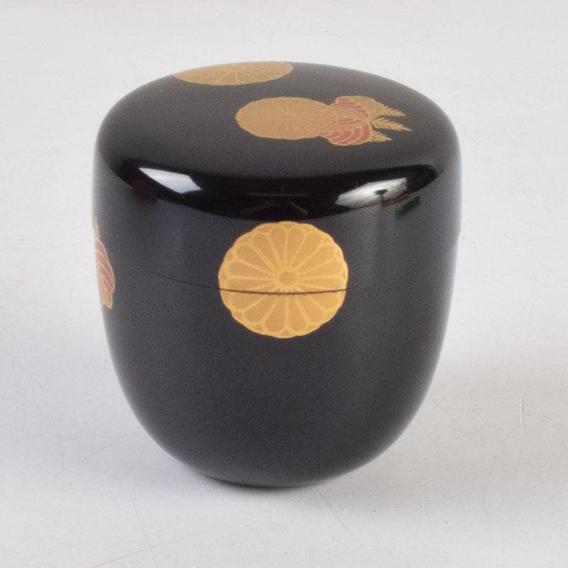 茶道具　蒔絵師　宗祥作　高台寺蒔絵　棗　共箱　V　9174