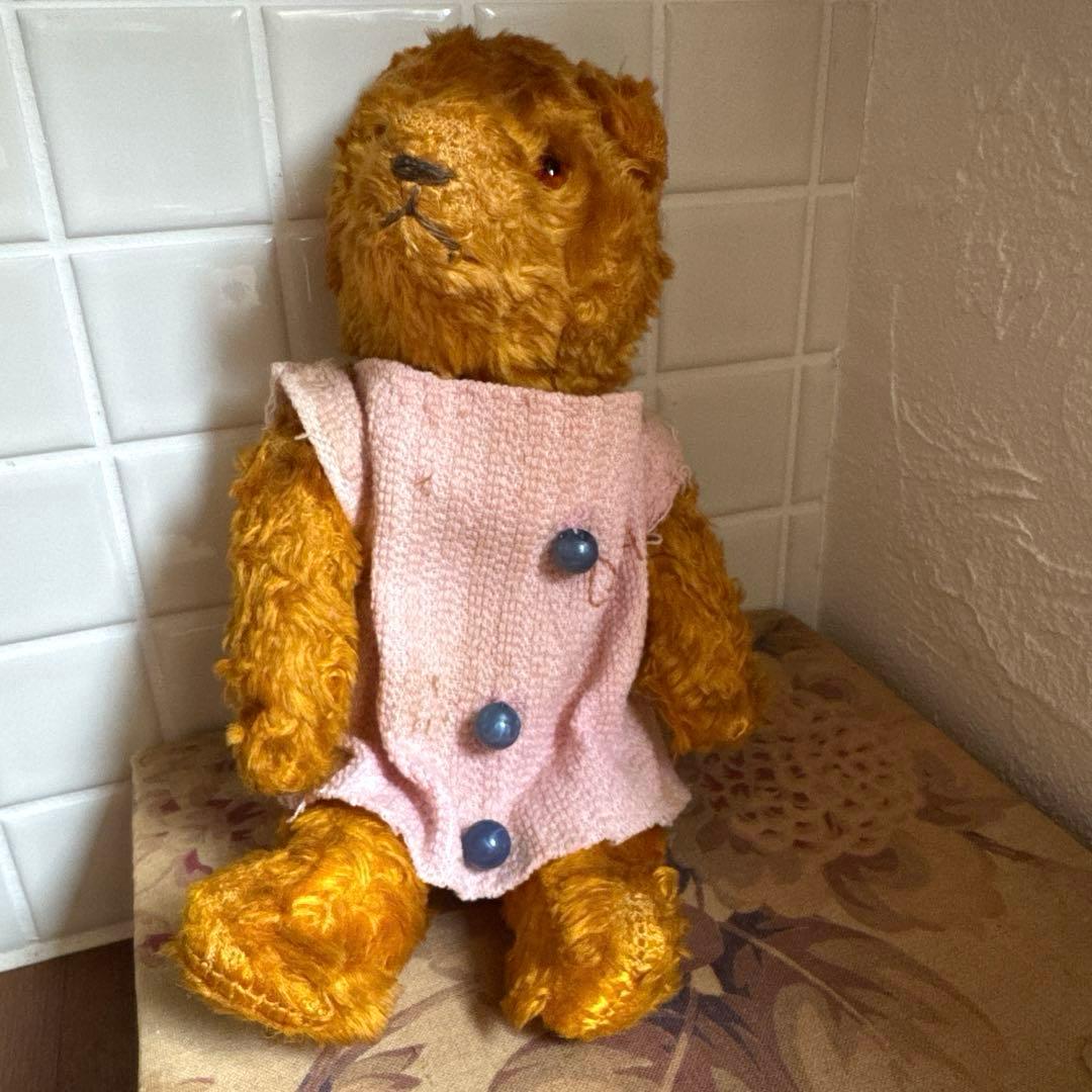 ドイツアンティークベア　ワンピース付き　テディベア　ドイツヴィンテージベア