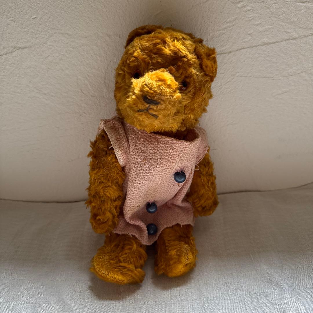 ドイツアンティークベア　ワンピース付き　テディベア　ドイツヴィンテージベア