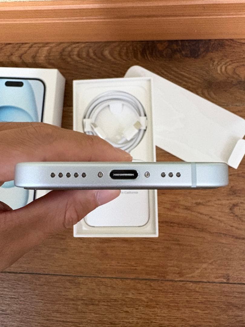 iPhone15 128GB ブルー 純正バッテリー89%