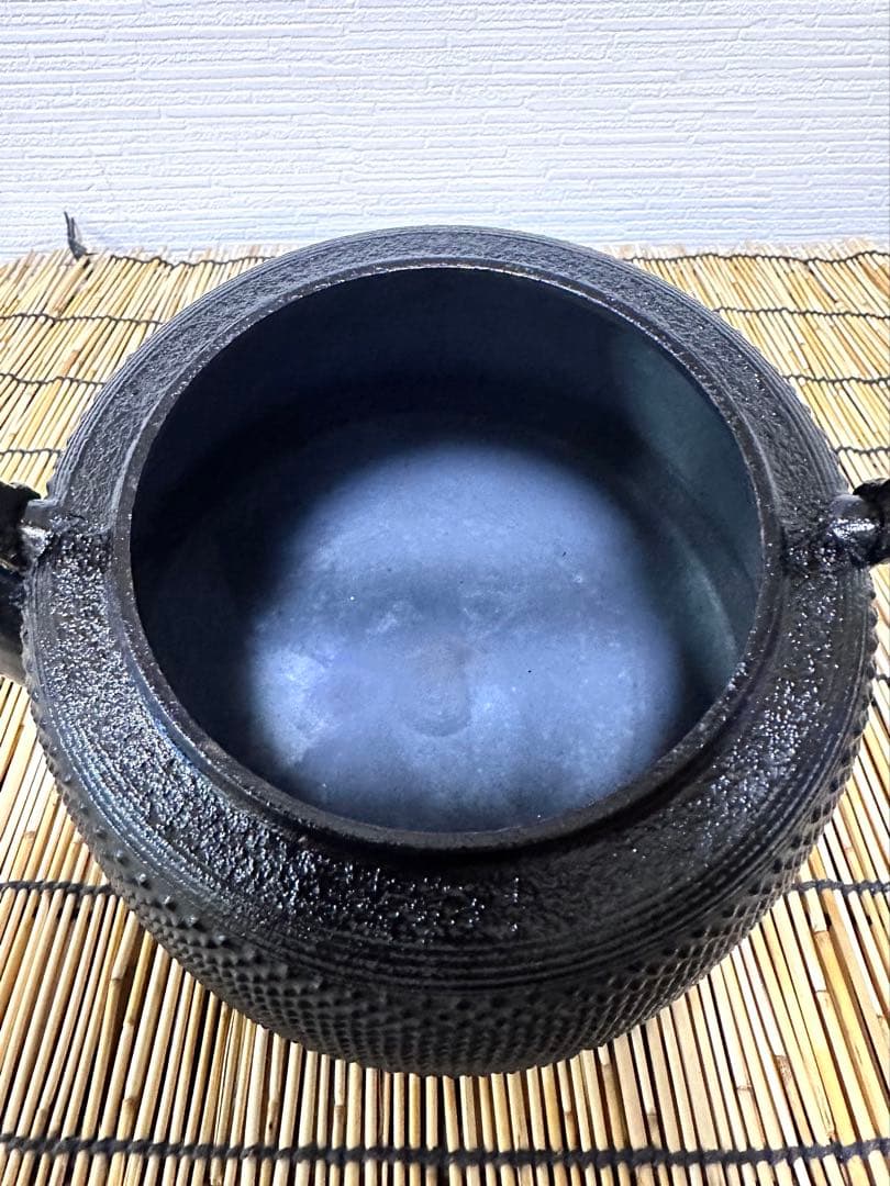 未使用品、供箱等付属品付　南部蓬榮堂造　１５型九重アラレ　B4様　売約済み