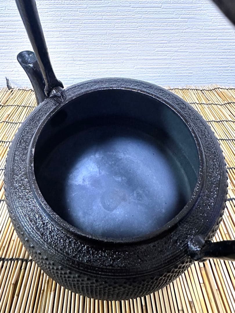 未使用品、供箱等付属品付　南部蓬榮堂造　１５型九重アラレ　B4様　売約済み