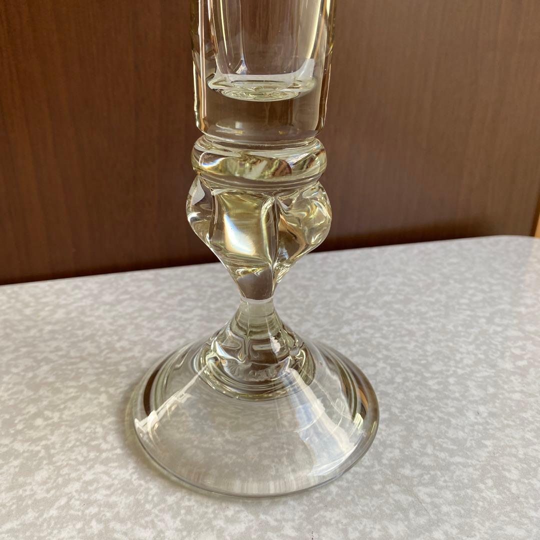 民藝　舩木倭帆さん　吹きガラス　キャンドルスタンド