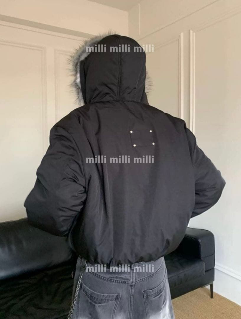 【希少美品】 短丈AOC Fur MA-1 Down Opium Y2K