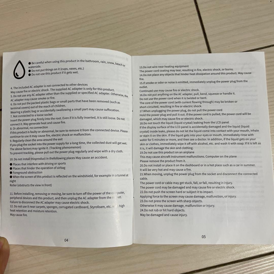 M カー　ポータブル　モニター　新品　値下げ交渉不可