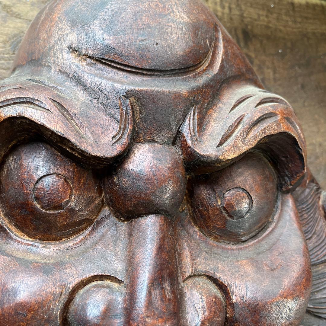 木彫り／お面／魔除け／壁掛け／骨董