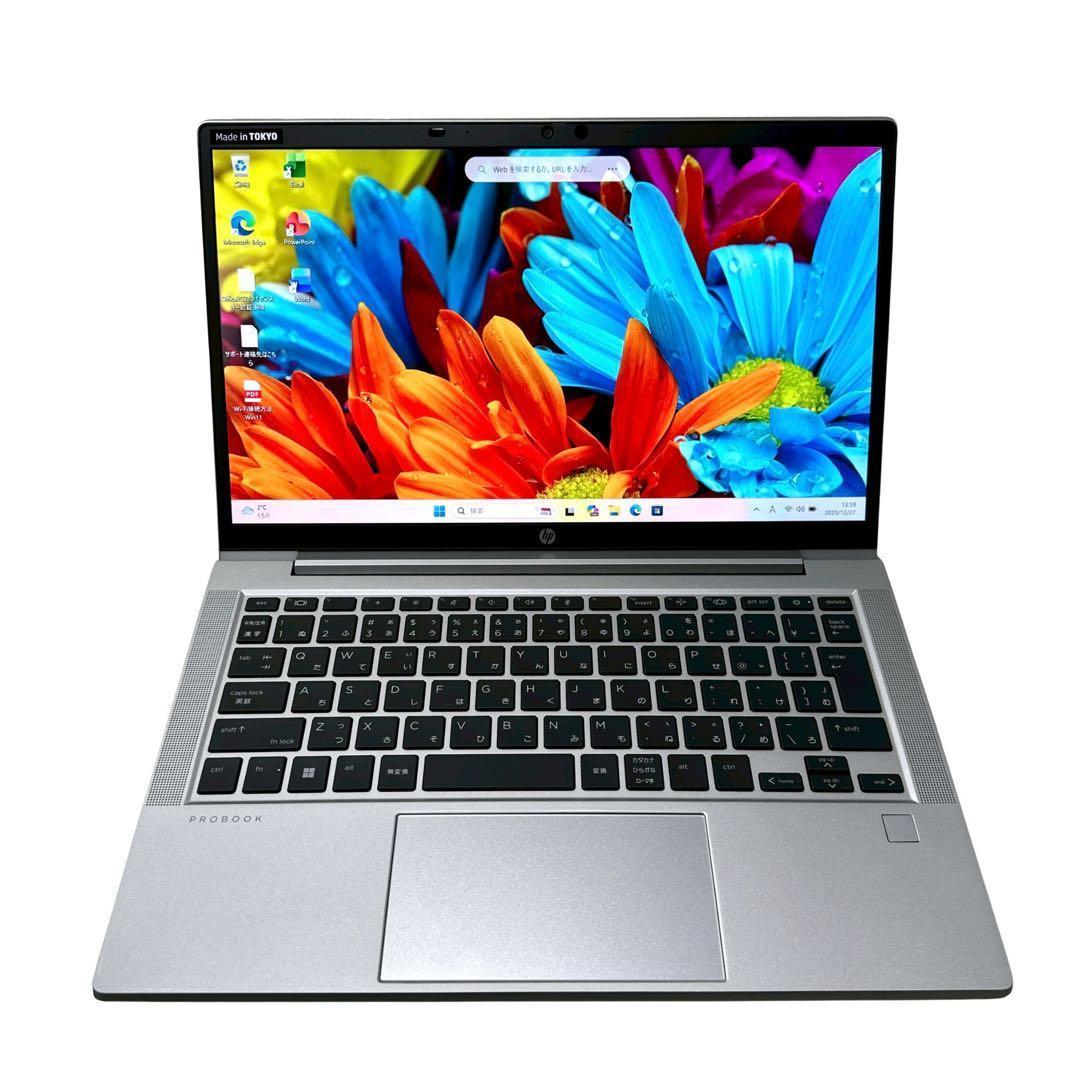 美品 HP 13型 軽量 ノートパソコン 2022年製 AMD 691