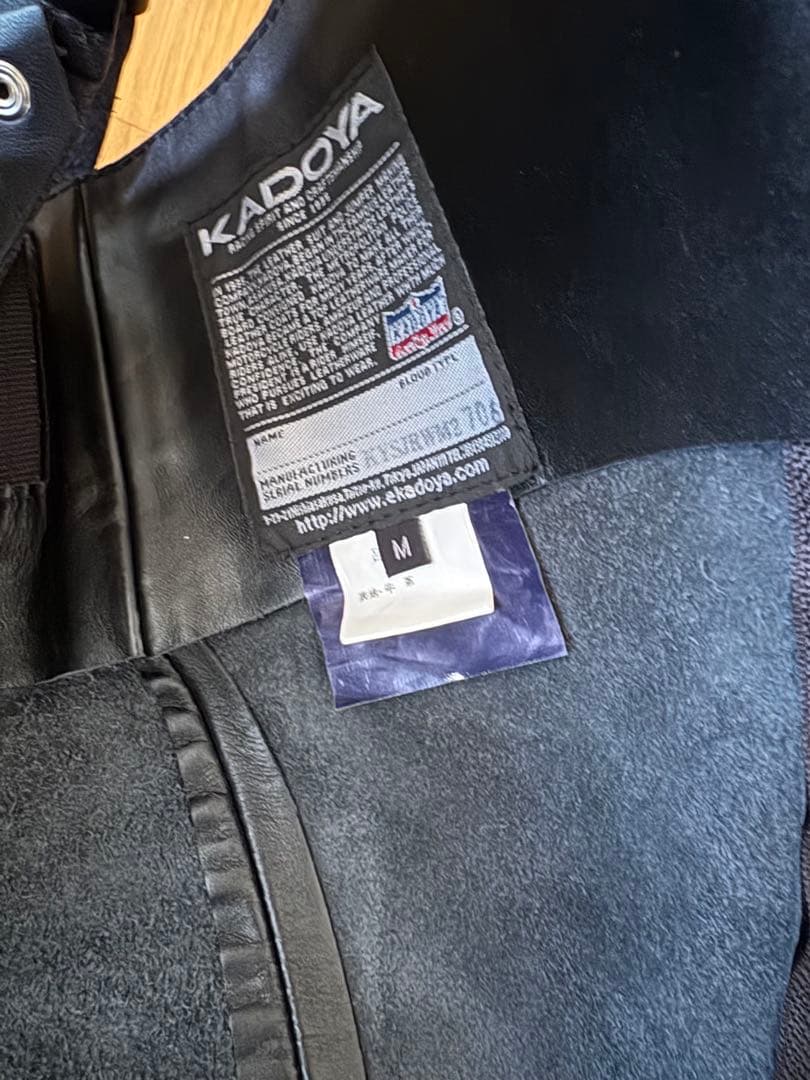 KADOYA ブラック レザー チャップス Mサイズ