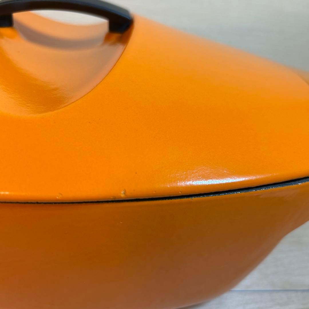 ルクルーゼ　コケル　復刻版　オレンジ　28cm 鍋　両手鍋