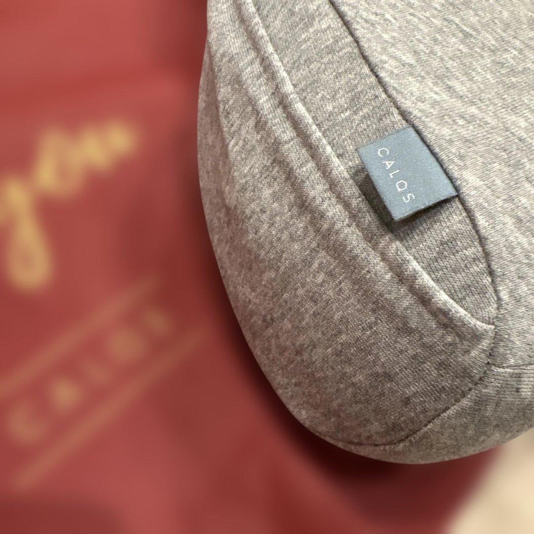 CALQSカルタス加熱機能付きグレー首と肩がホッとする枕PLUSグレー特許