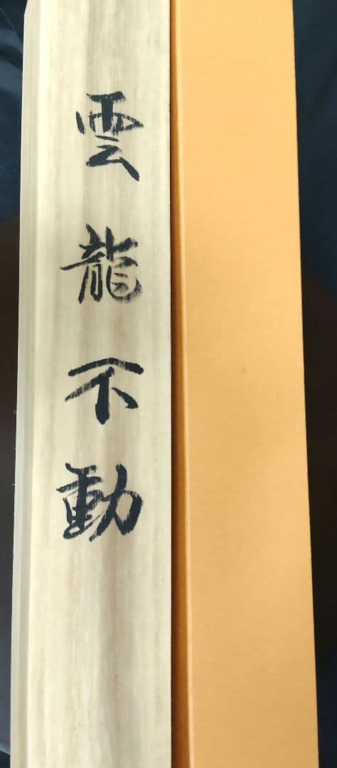 【開運掛軸】龍泉 作「雲龍不動」不動明王 龍神 厄除け 絹本 共箱付