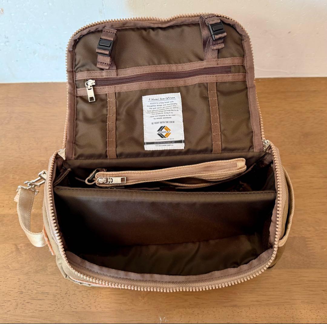 アッソブ エクスクルーシブバリスティックナイロン ラウンドポーチ カートバッグ