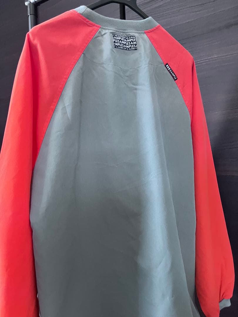 SAMPLE ナイロンジャケット グレー・オレンジ