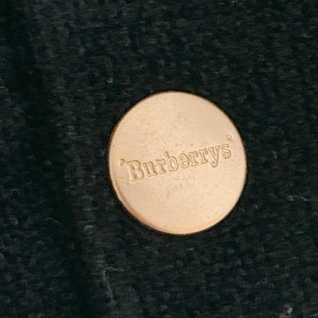 【Burberrys】モッズコート　ノバチェック　アウター　黒　レディースＭ相当
