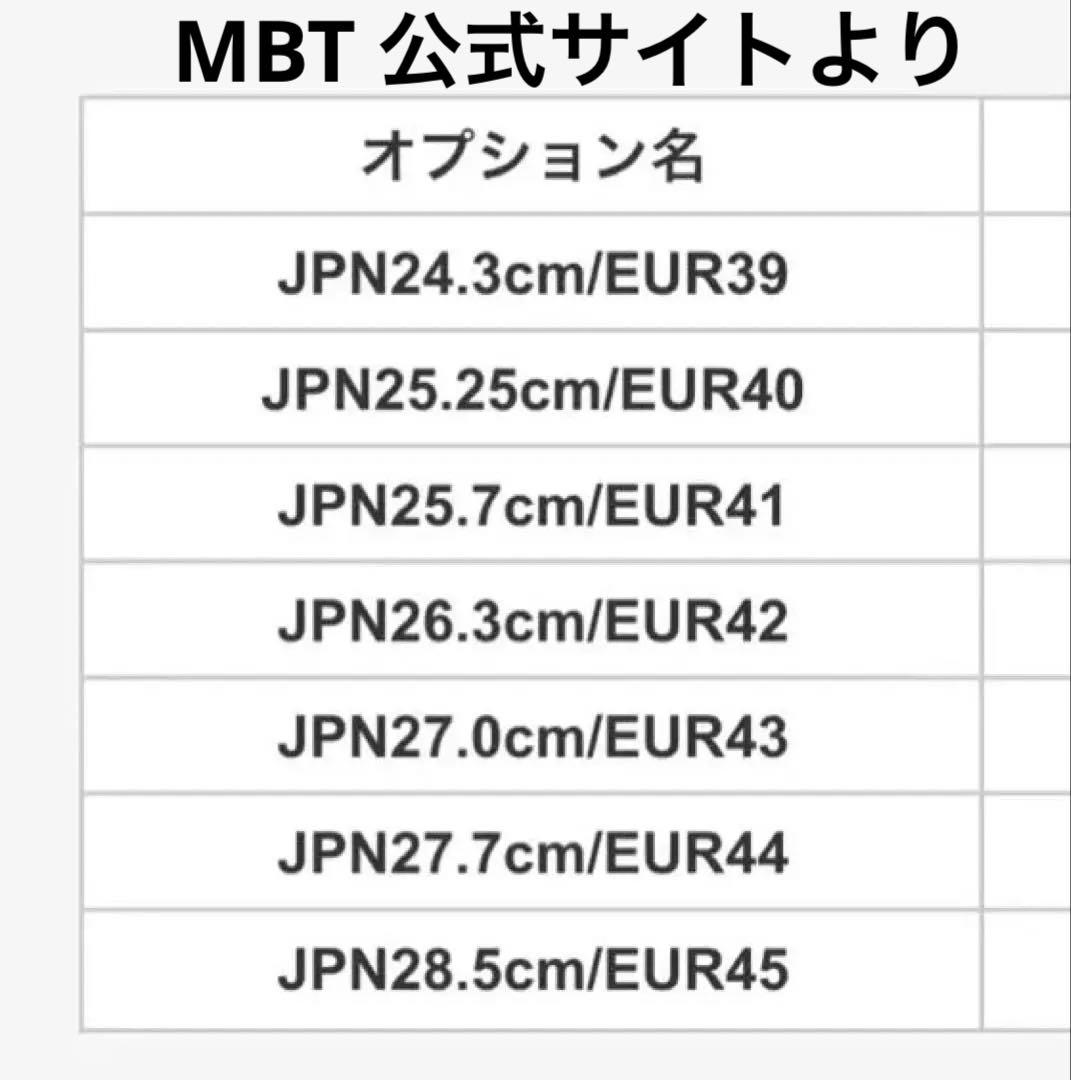 【タグ付き】 MBT KABISA5 【28.0】 レザー ブラック