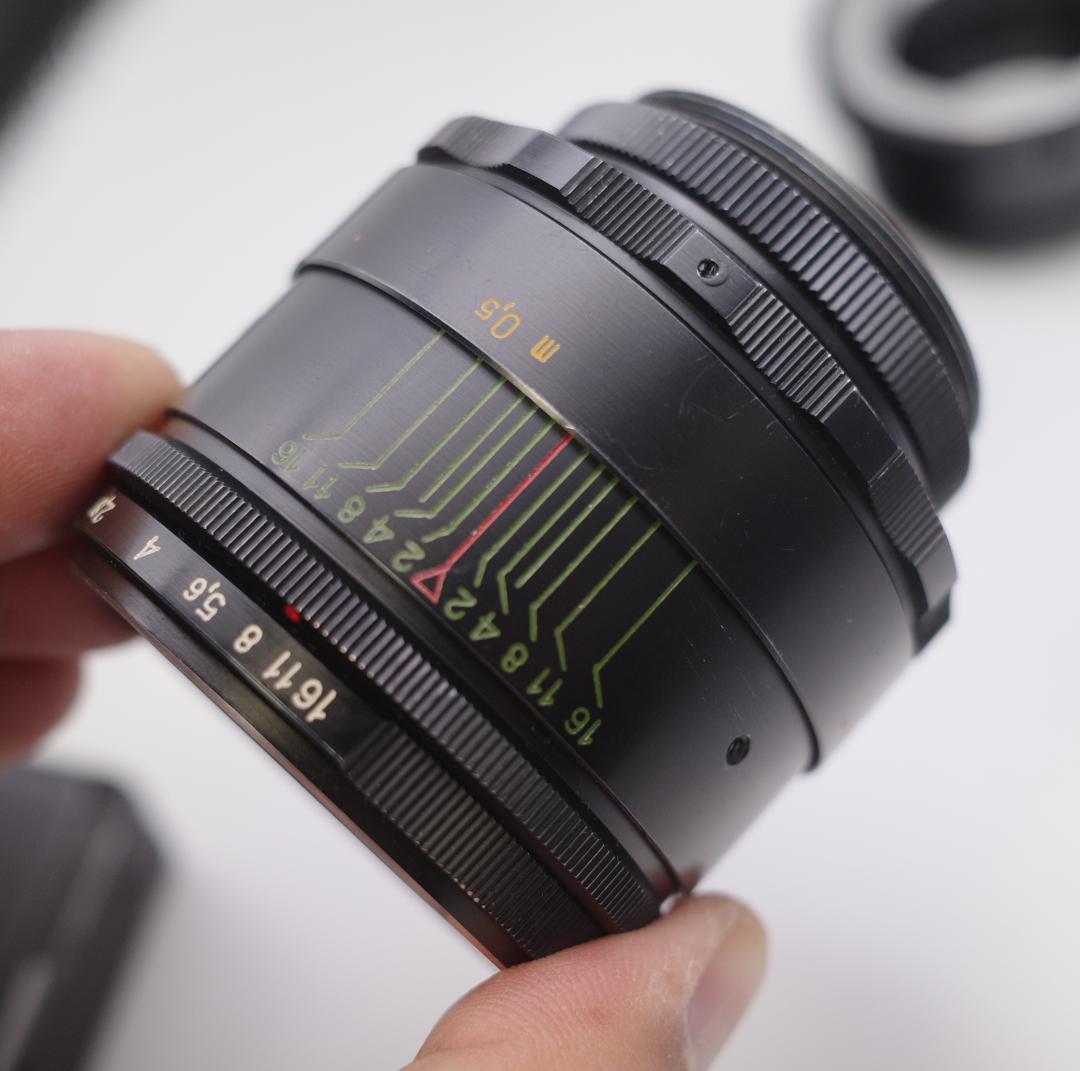 48　ぐるぐるボケレンズ　ヘリオス　44-2　M42アダプター付