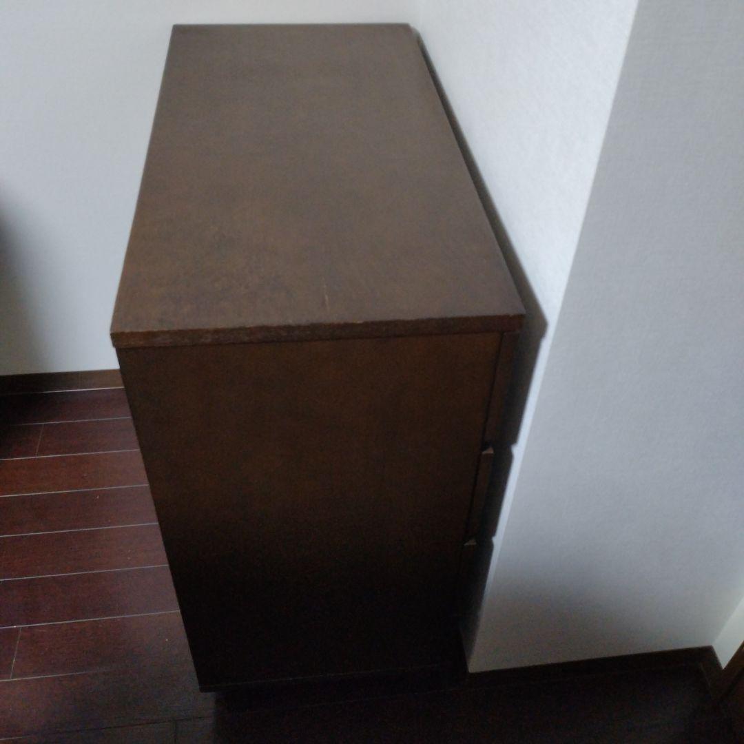 無印良品　ブラウン木製チェスト 4段