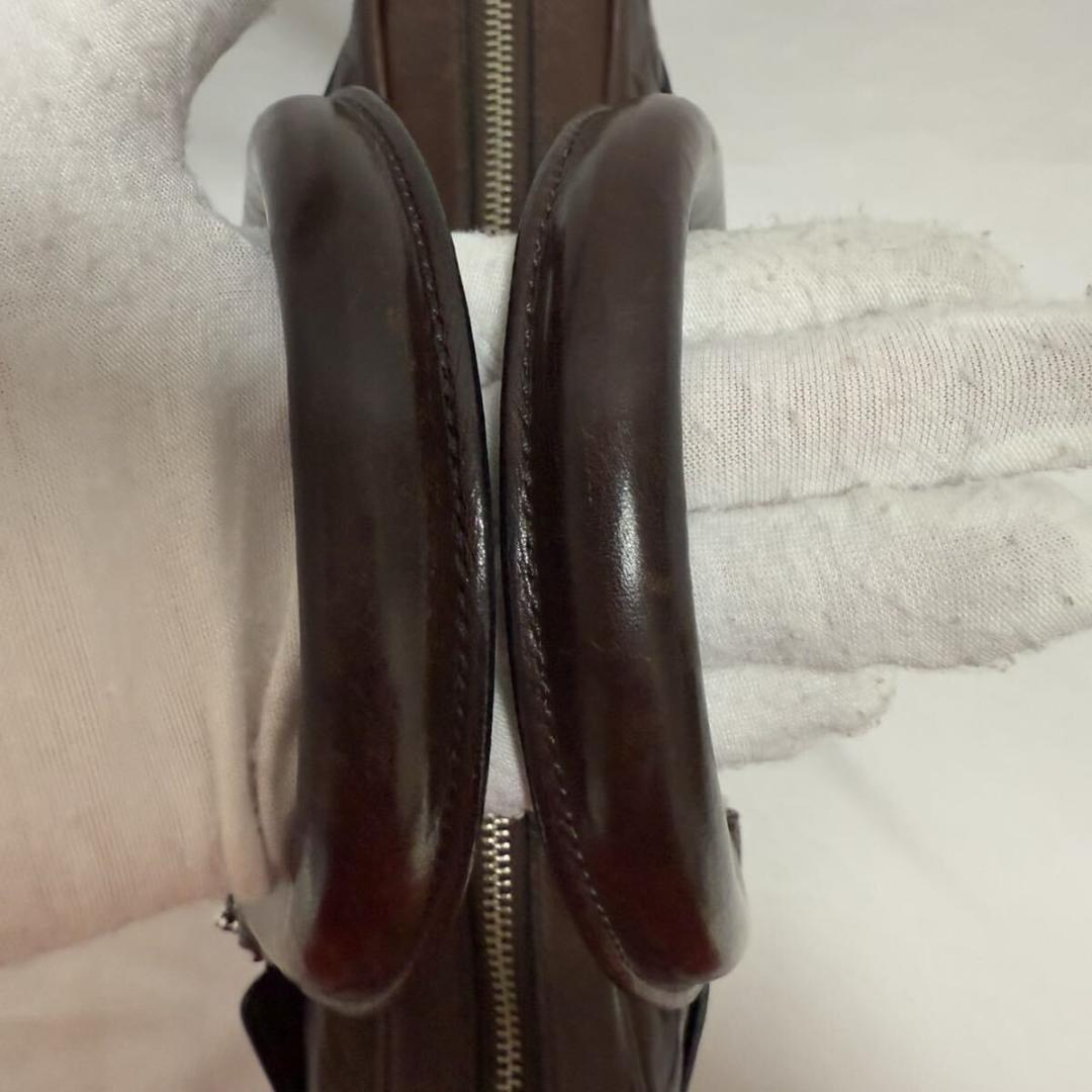 【極美品/保存袋付】コーチ Cロゴ 2way ビジネスバッグ ブリーフケース 茶