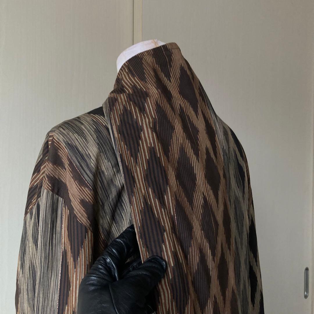 【美品】 1986AW issey miyake 極太 異形 筆タグ シルク