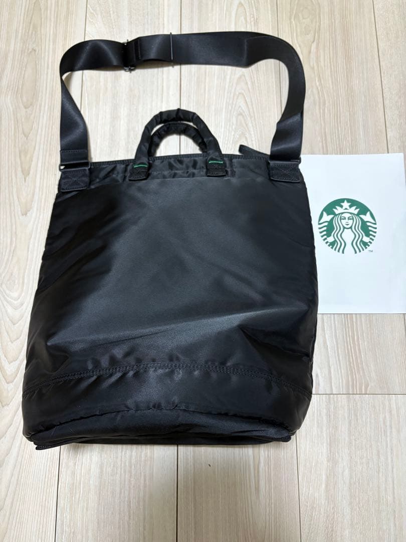 PORTER スターバックス コーヒービーンシェイプヘルメットバッグ ブラック