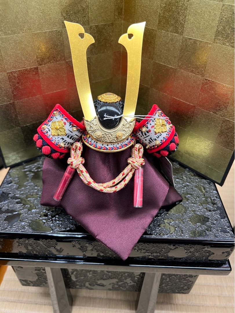 新品　五月人形 高級収納型兜飾り