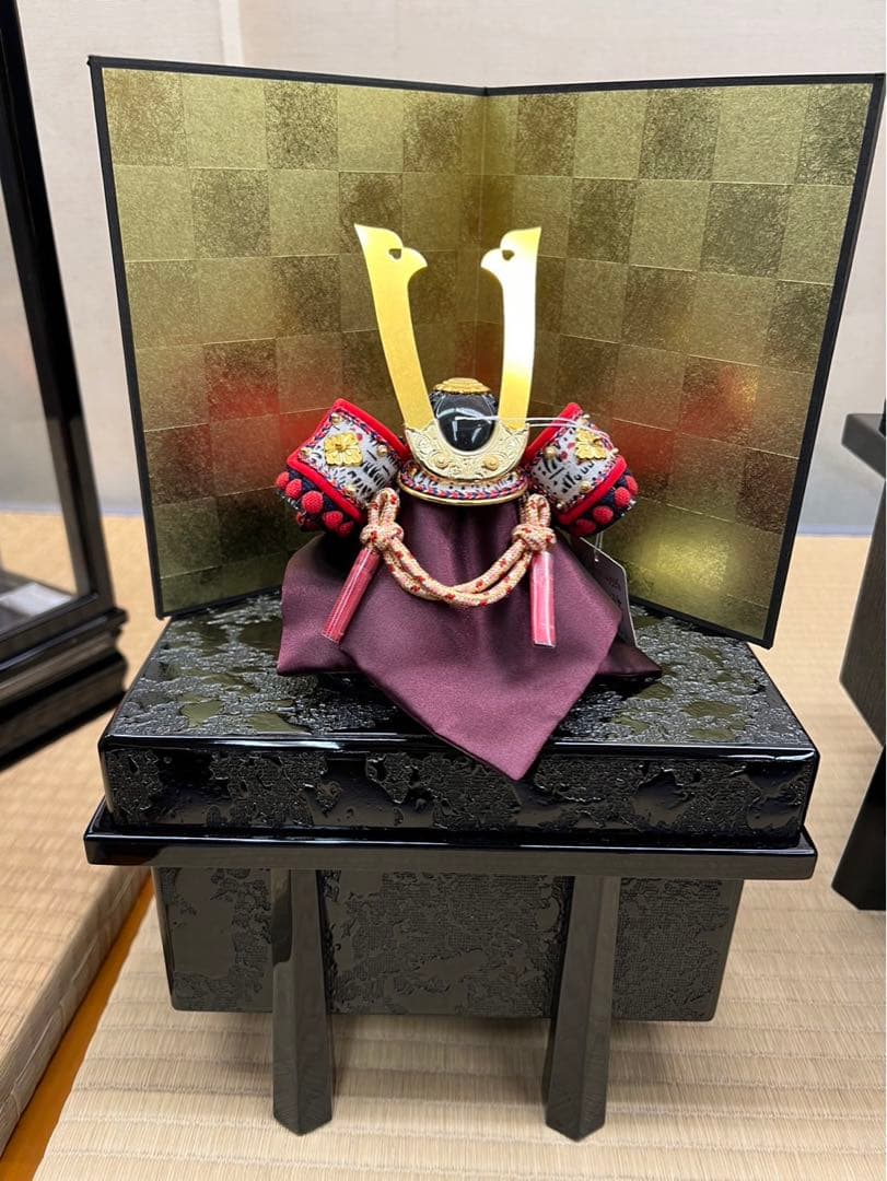 新品　五月人形 高級収納型兜飾り