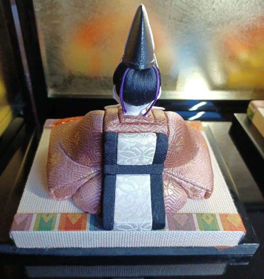 木目込み　賀茂雛　玉秀作　親王飾り　雛人形　お雛様　雛飾り　高級毛バタキ中古美品