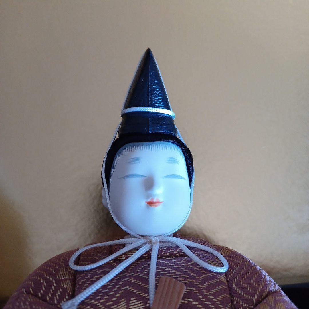 木目込み　賀茂雛　玉秀作　親王飾り　雛人形　お雛様　雛飾り　高級毛バタキ中古美品