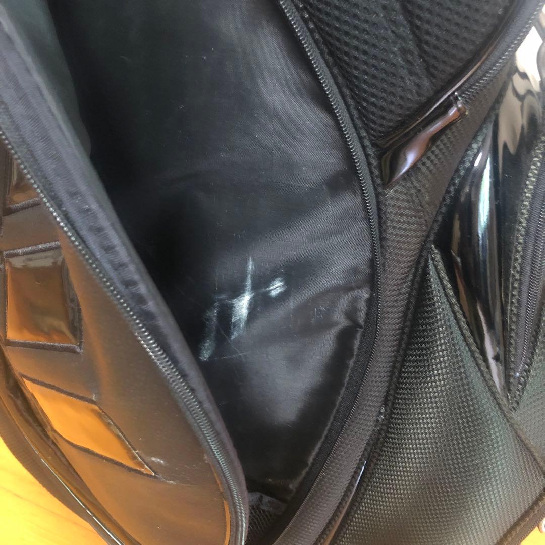 adidasアディダス キャディバッグ ブラック　フード付き