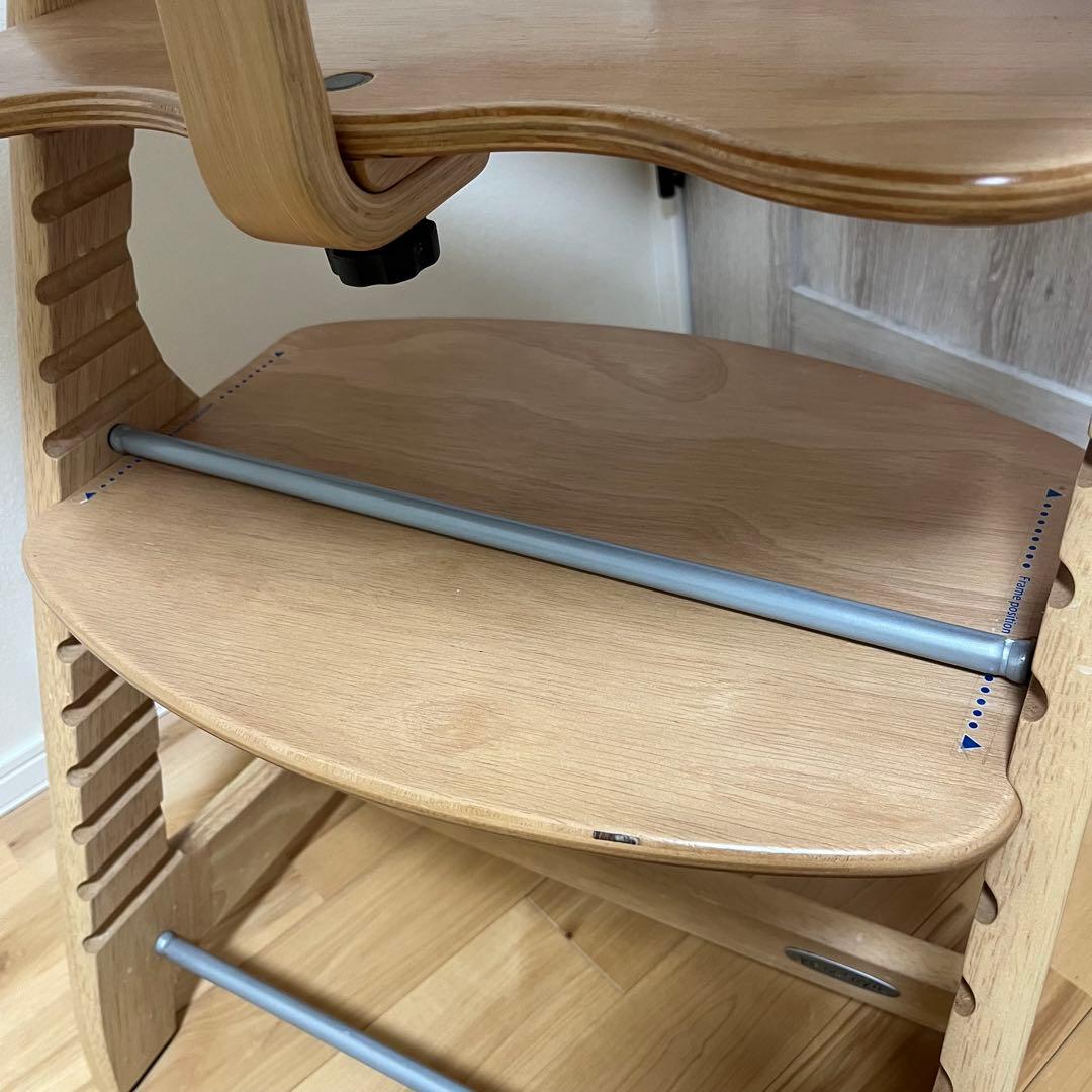 大和屋 すくすくチェアスリムプラス テーブル、ガード付 ハイチェア