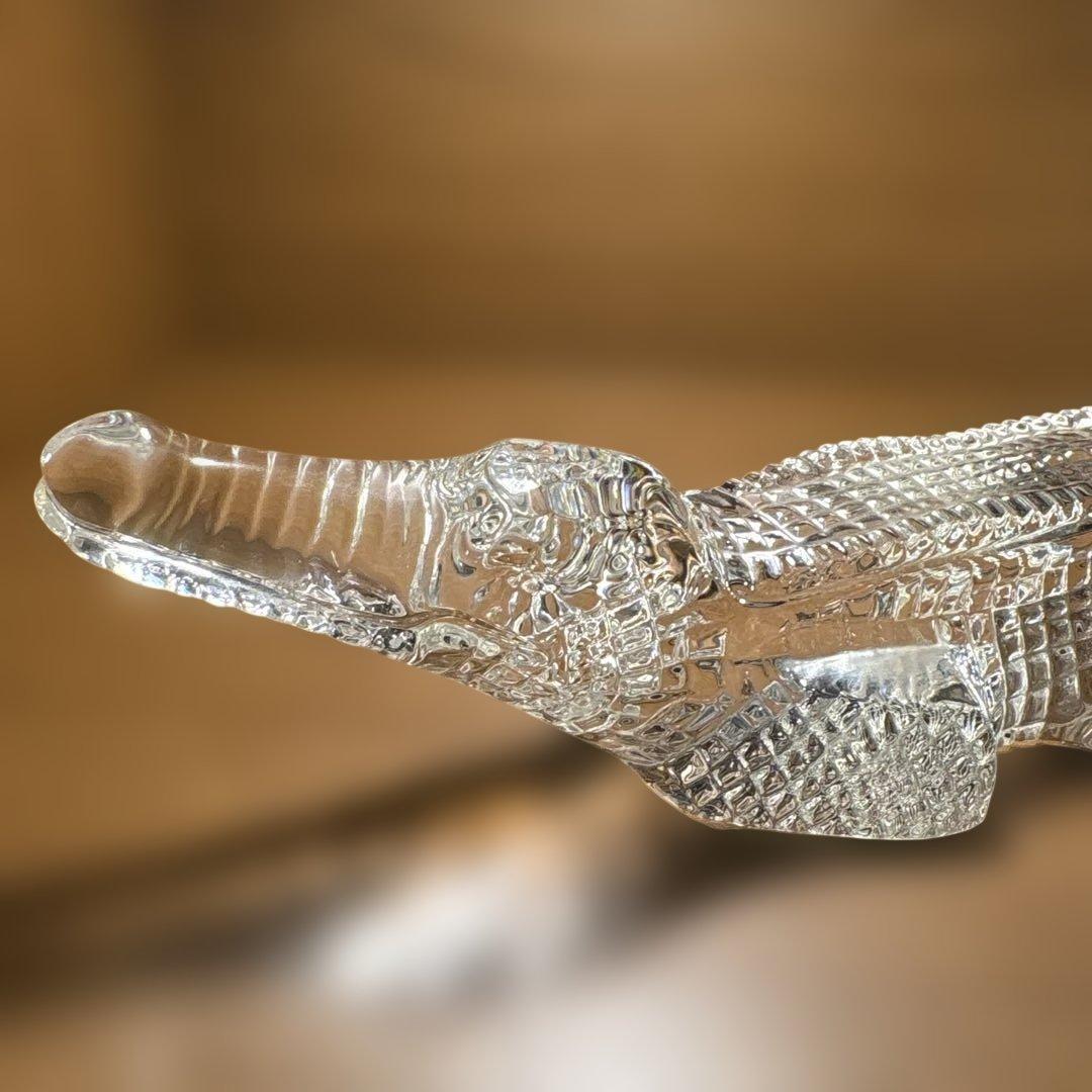 SALE中！バカラ「特大サイズ」クロコダイル　置物