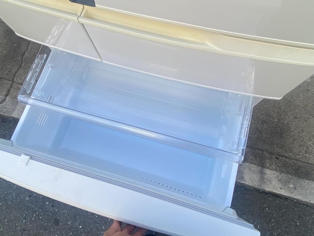 A666♠️パナソニック 6ドア冷凍冷蔵庫「NR-FVF453-W」451L