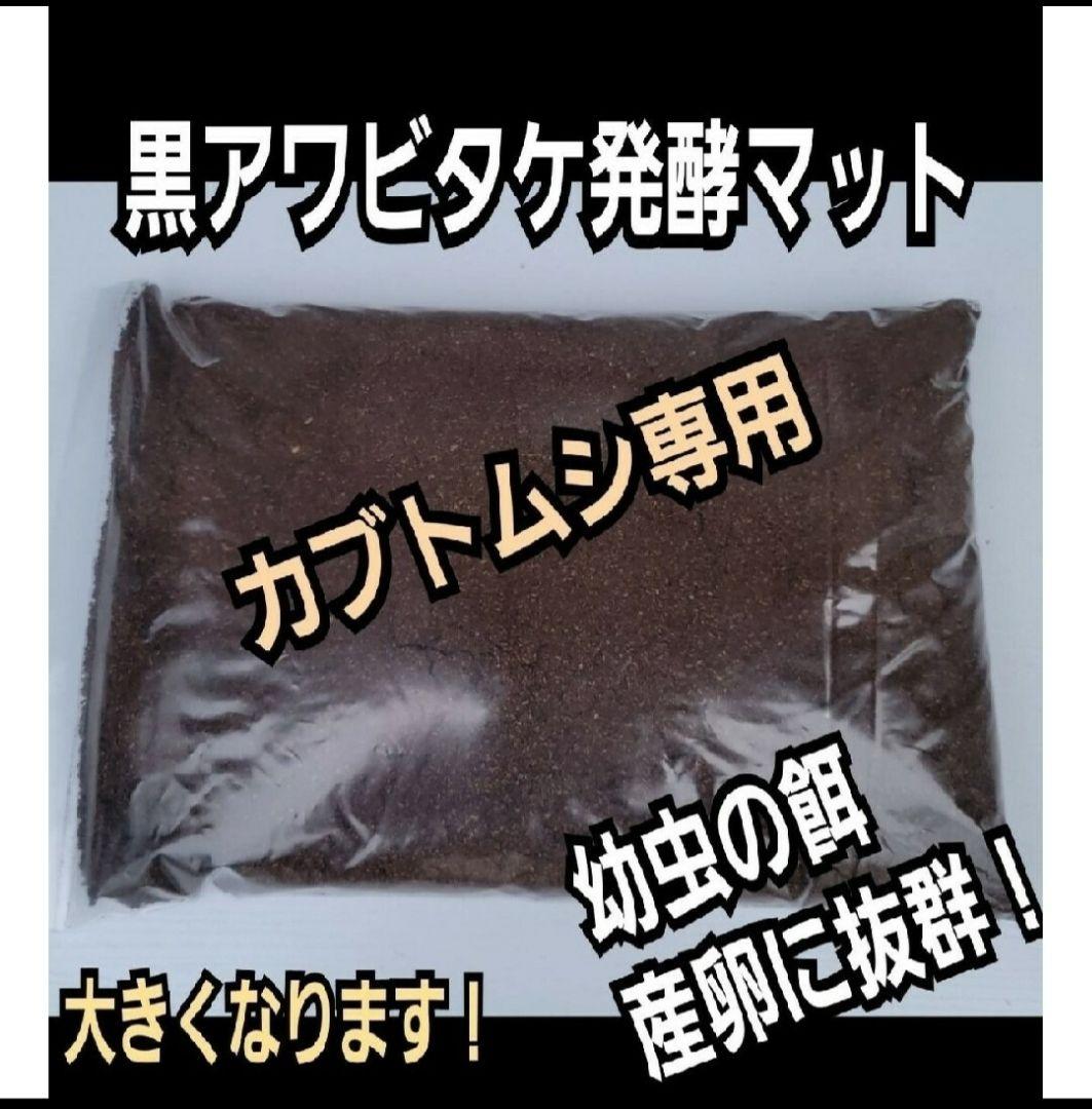 カブトムシ専用　黒アワビタケ発酵マット　幼虫の餌・産卵に抜群！　雑虫がわきません