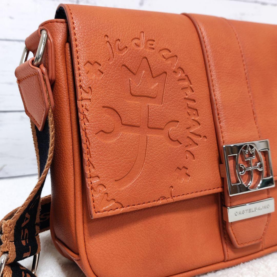 ⭐️ほぼ未使用⭐️CASTELBAJAC オレンジ ショルダーバッグ ソルベ