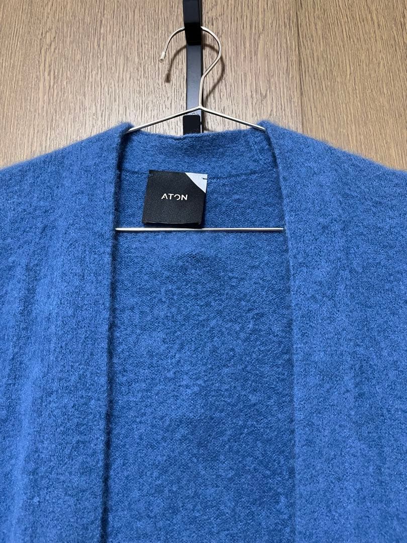 ATON ロングカーディガン カシミア100%
