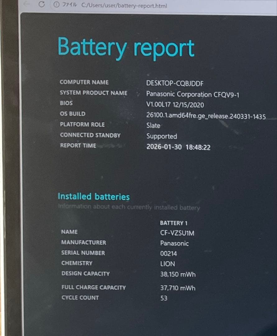 Let’s note CF-QV9R 軽量2in1 第10世代タッチ対応 在宅