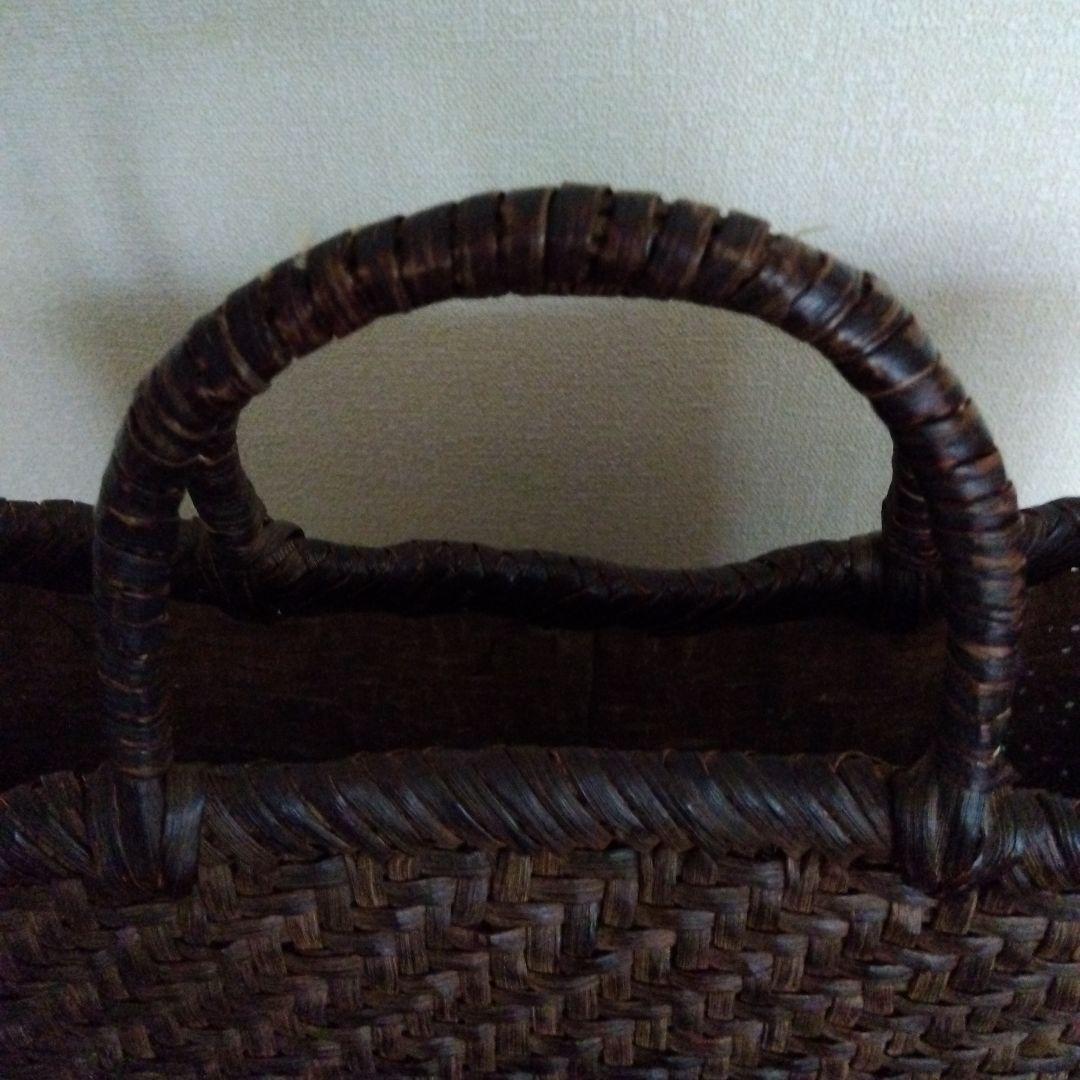 国産　山葡萄籠　大　中布付き　作家物