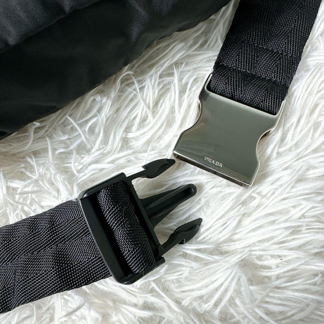 美品✨プラダ ウエストバッグ ボディバック 2vl001 テスートナイロン 黒