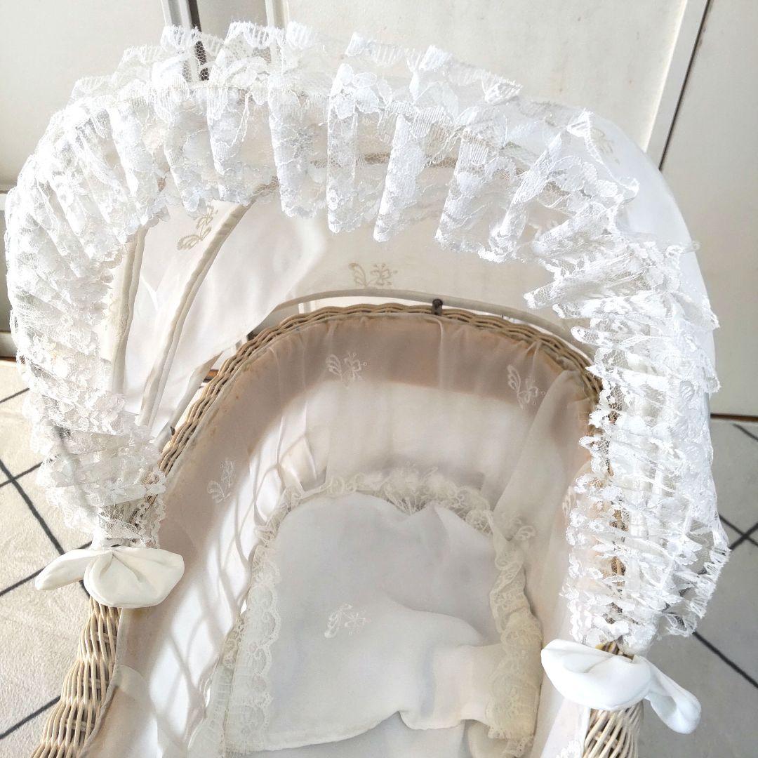 ドール用 乳母車 フランス ベビーカー アンティーク