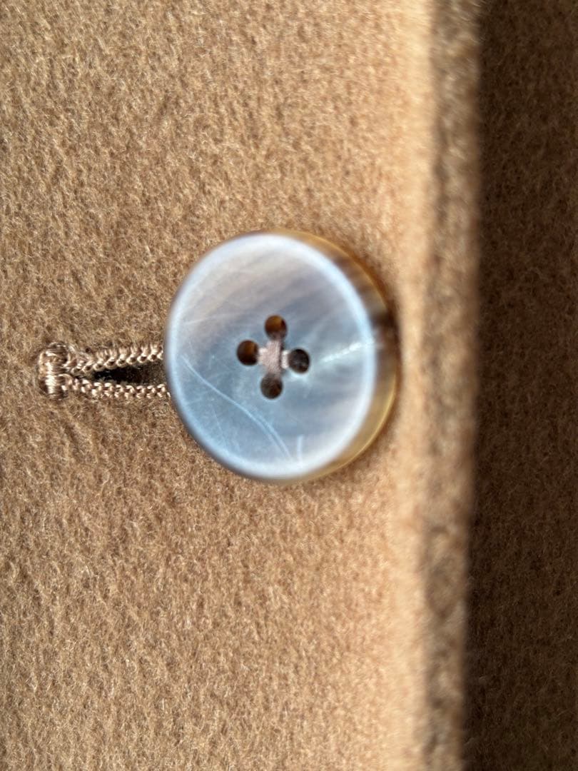 【訳あり】Spick & Span ウール100％ フード コート キャメル　S