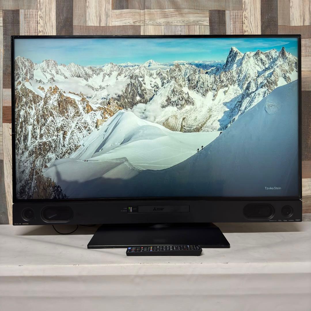 即日受渡❣️全国送料込三菱50型4Kブルーレイ&HDD2番組同時録画ユーチューブ可