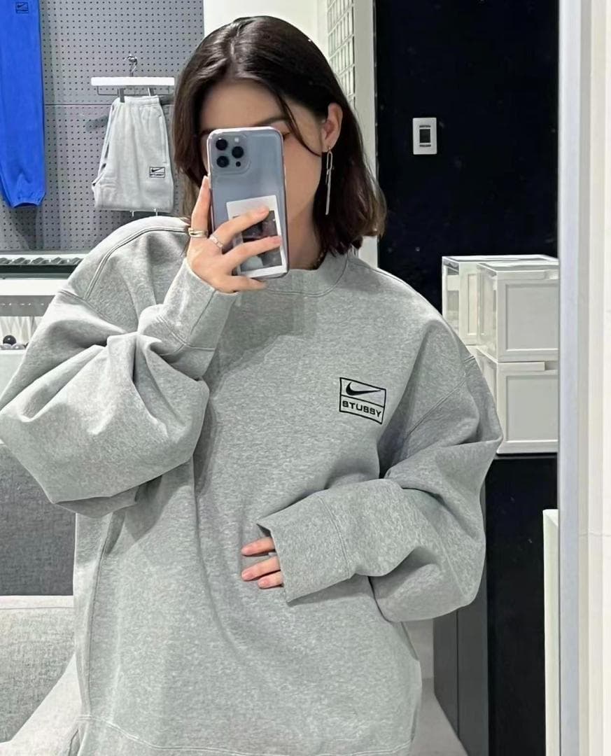 Nike Stussy コラボ スウェット L グレー