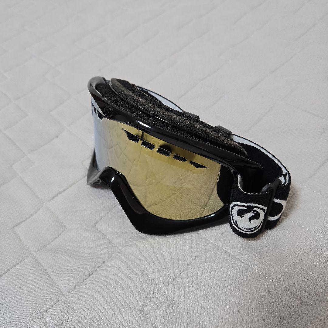 DRAGON ゴーグル 黒/黄 ミラー加工